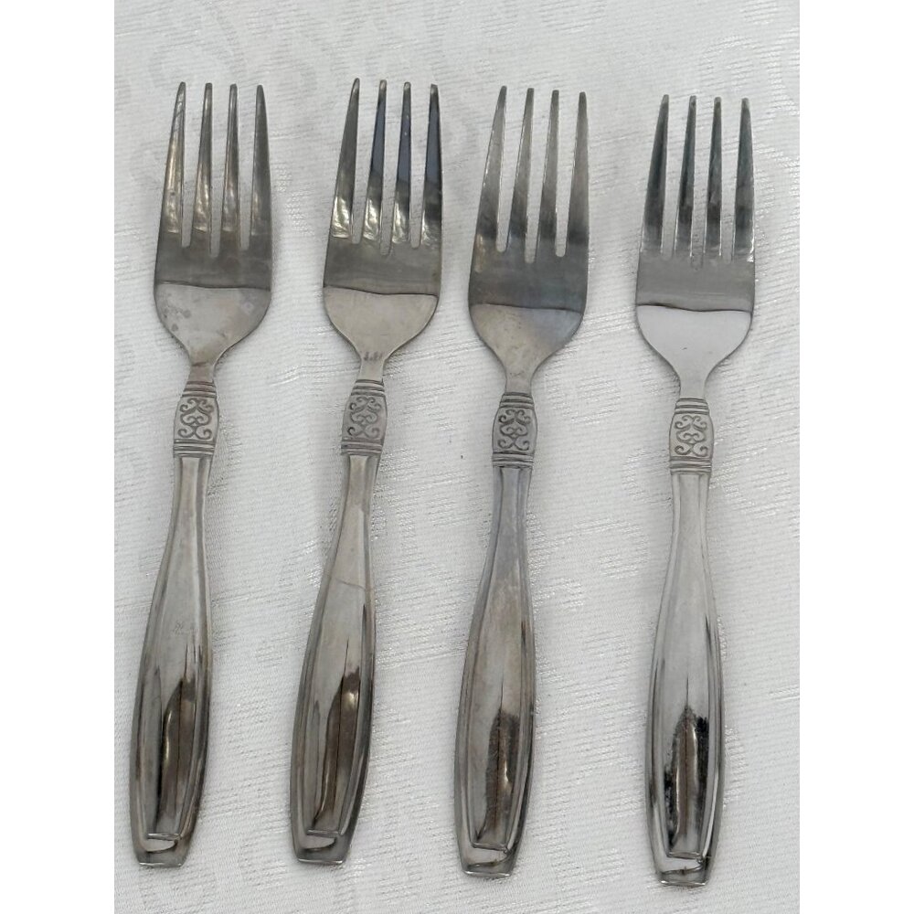 Oneida VISTA Stainless Steel Forks Set‎ Of 4 Flatware